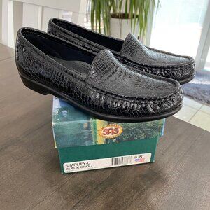 SAS Simplify - Everyday Loafer - Black Croc